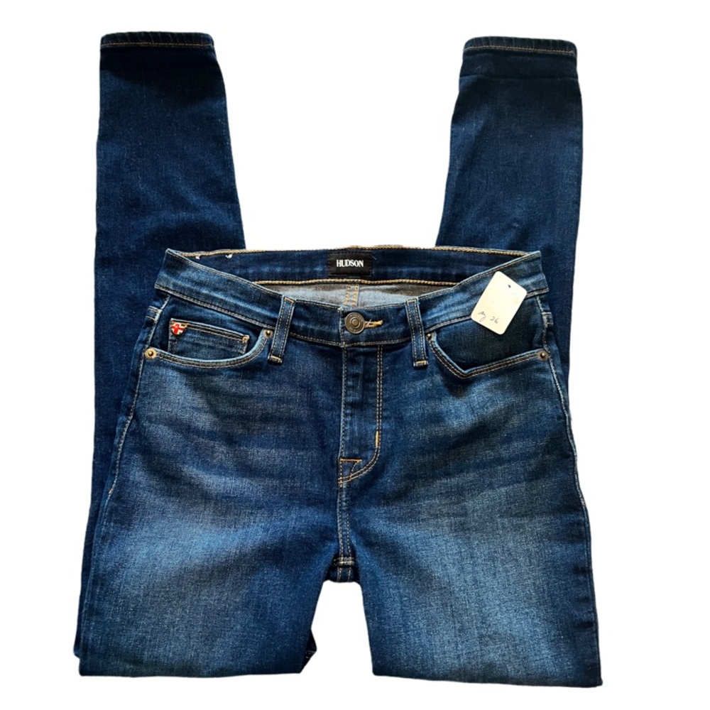 HUDSON Jeans Natalie Mid Rise Ankle Super Skinny Jeans 26